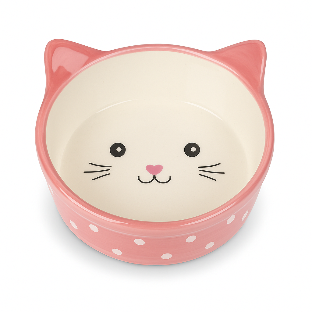 Happy Pet Feeder Cat Polka