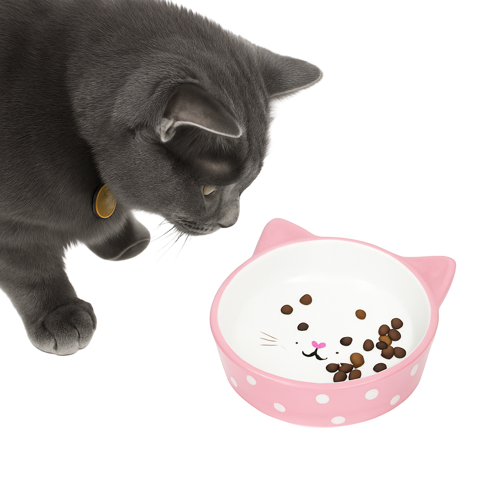 Happy Pet Feeder Cat Polka