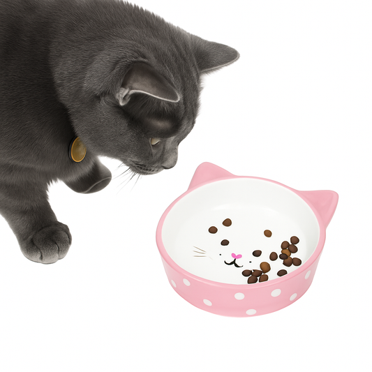 Happy Pet Feeder Cat Polka