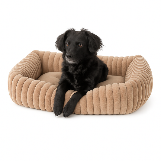 Hundekorb Lonni Ribfluweel Angular